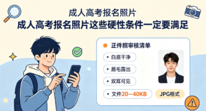 成人高考报名照片这些硬性条件一定要满足