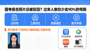 国考报名照片总被驳回？官方要求、工具测评及实操避坑全攻略