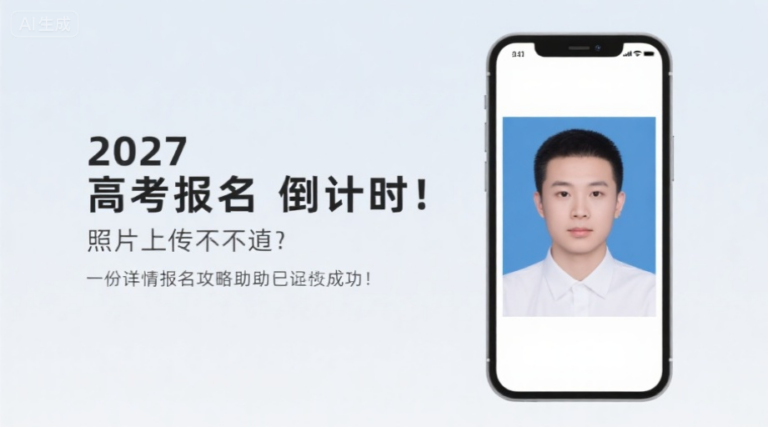 2027高考报名倒计时！照片上传不通过？这份详细报名攻略助你一次成功！