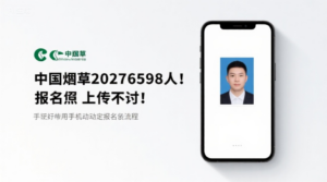 中国烟草2027招聘6538人！报名照上传不通过？手把手教你手机搞定报名全流程