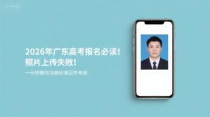 2026年广东高考报名必读：照片上传失败？一分钟教你搞定标准证件照